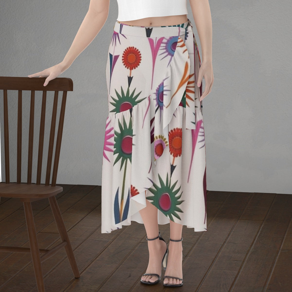 All-Over Print Women's Wrap Skirt