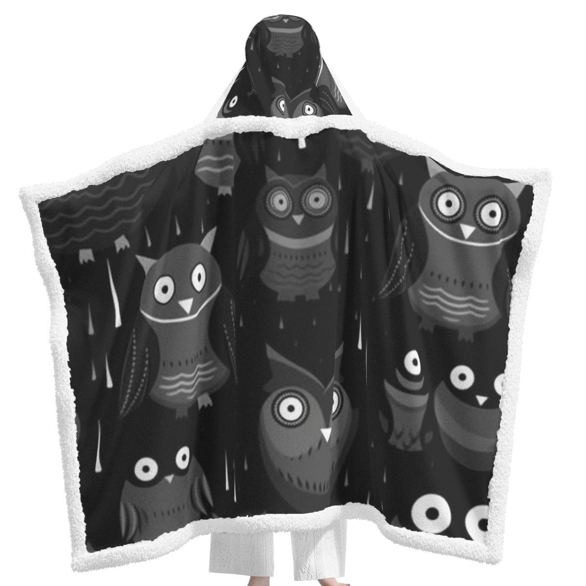 All-Over Print Unisex Wearable Hooded Blanket