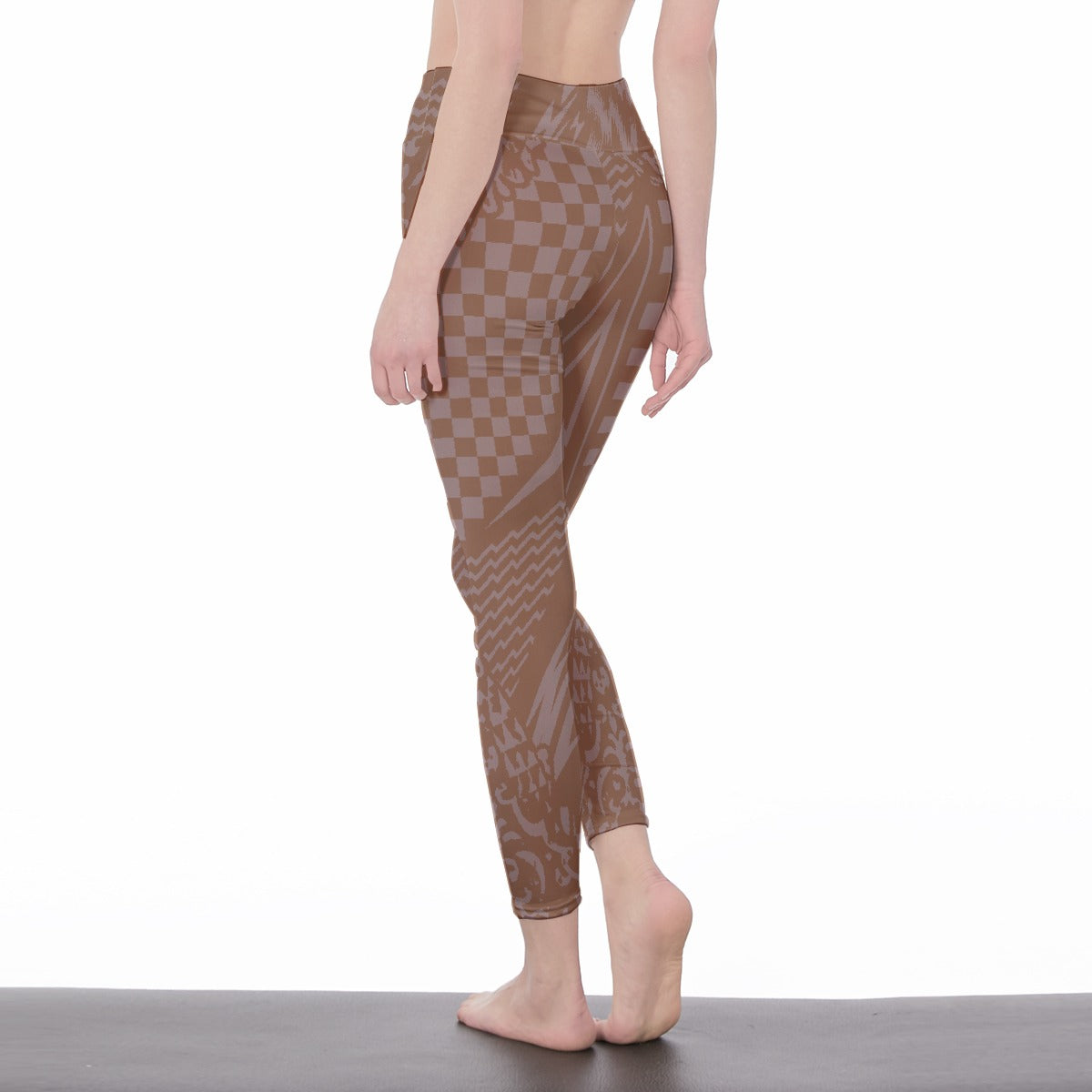 All-Over Print Women's High Waist Leggings | Side Stitch Closure