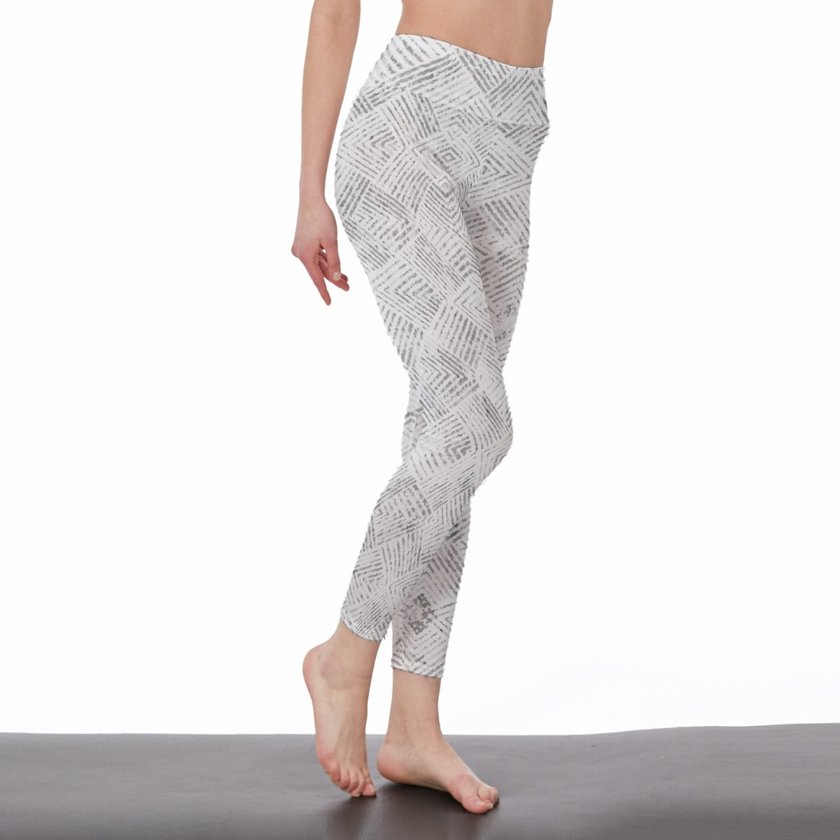 All-Over Print Women's High Waist Leggings | Side Stitch Closure