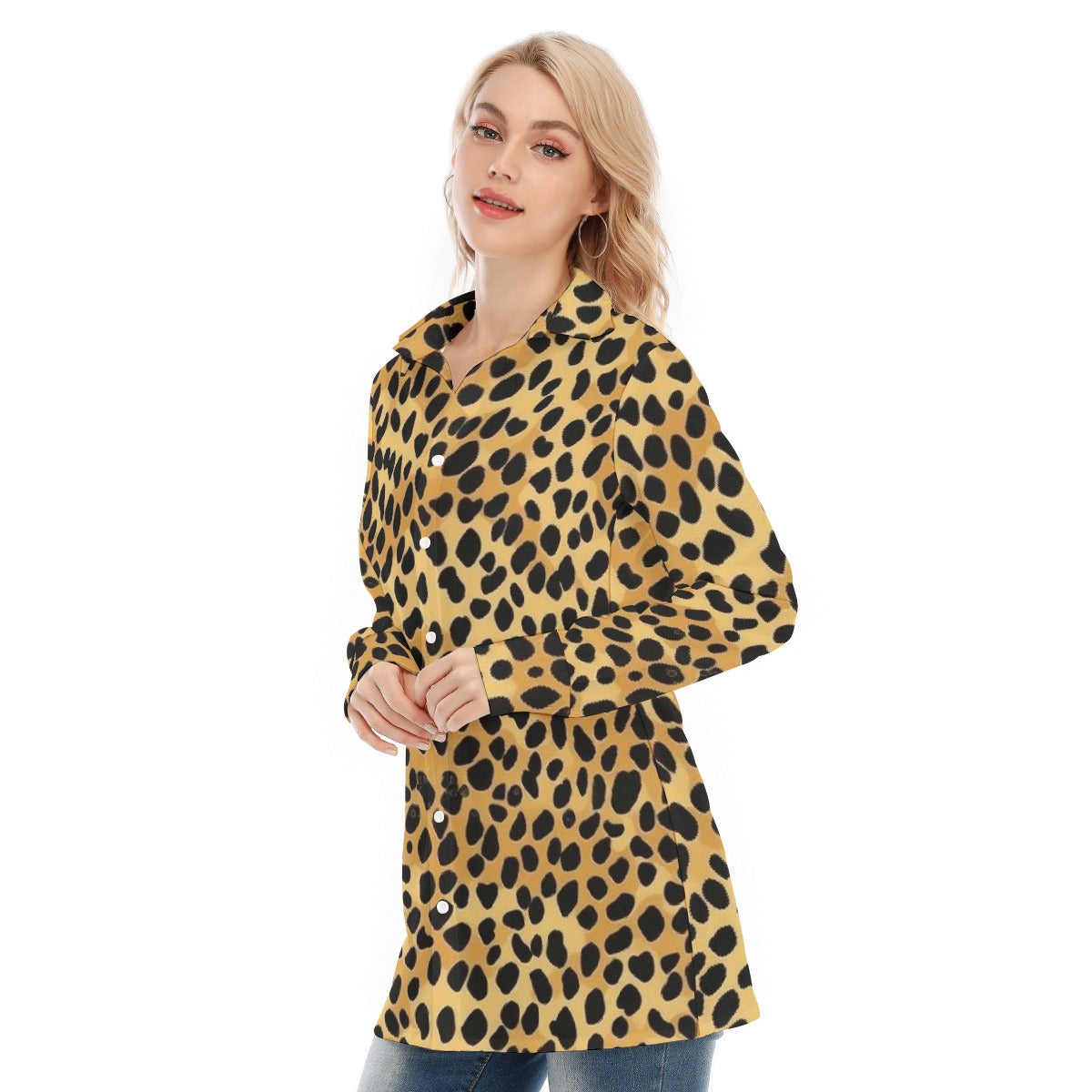 All-Over Print Women's Long Shirt