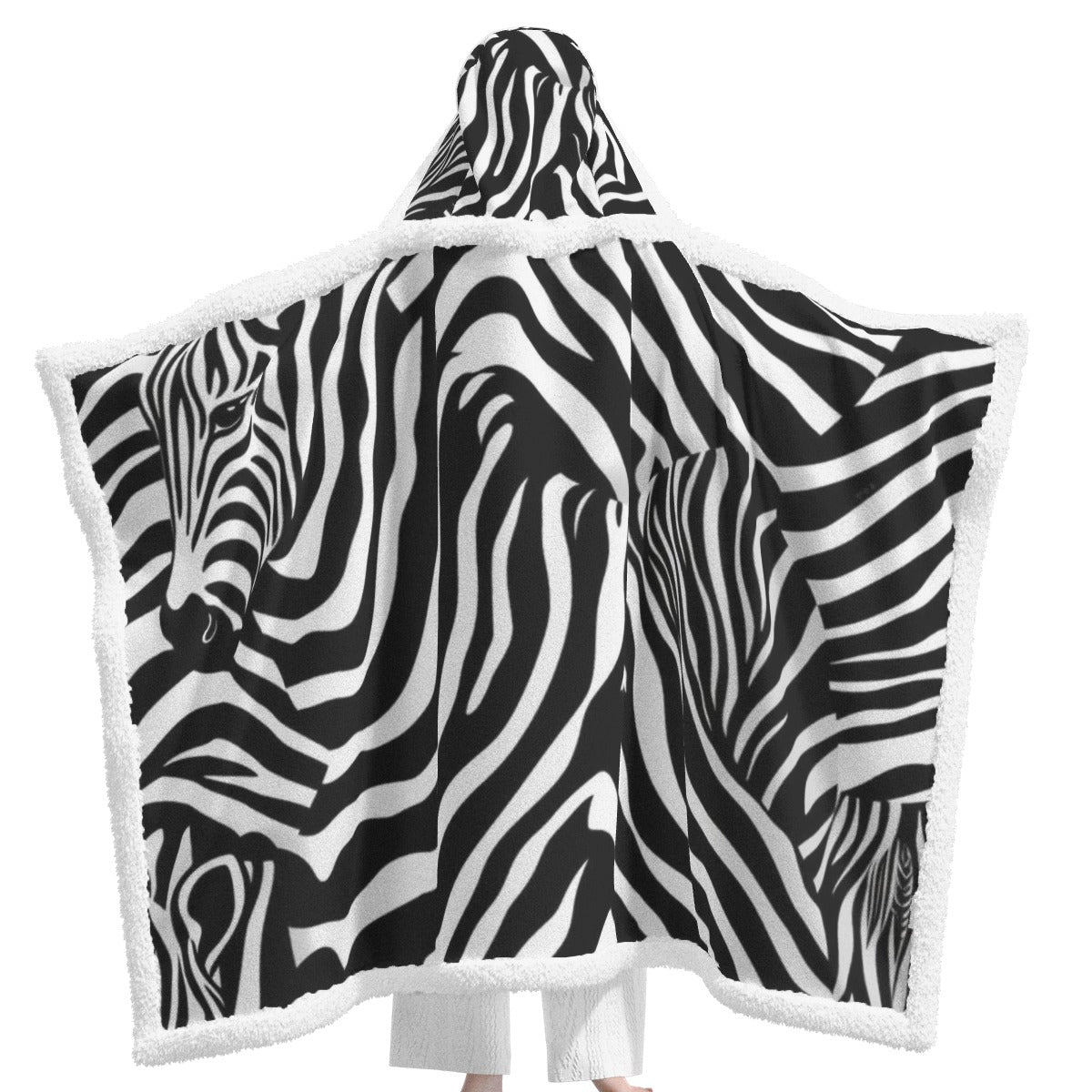 All-Over Print Unisex Wearable Hooded Blanket