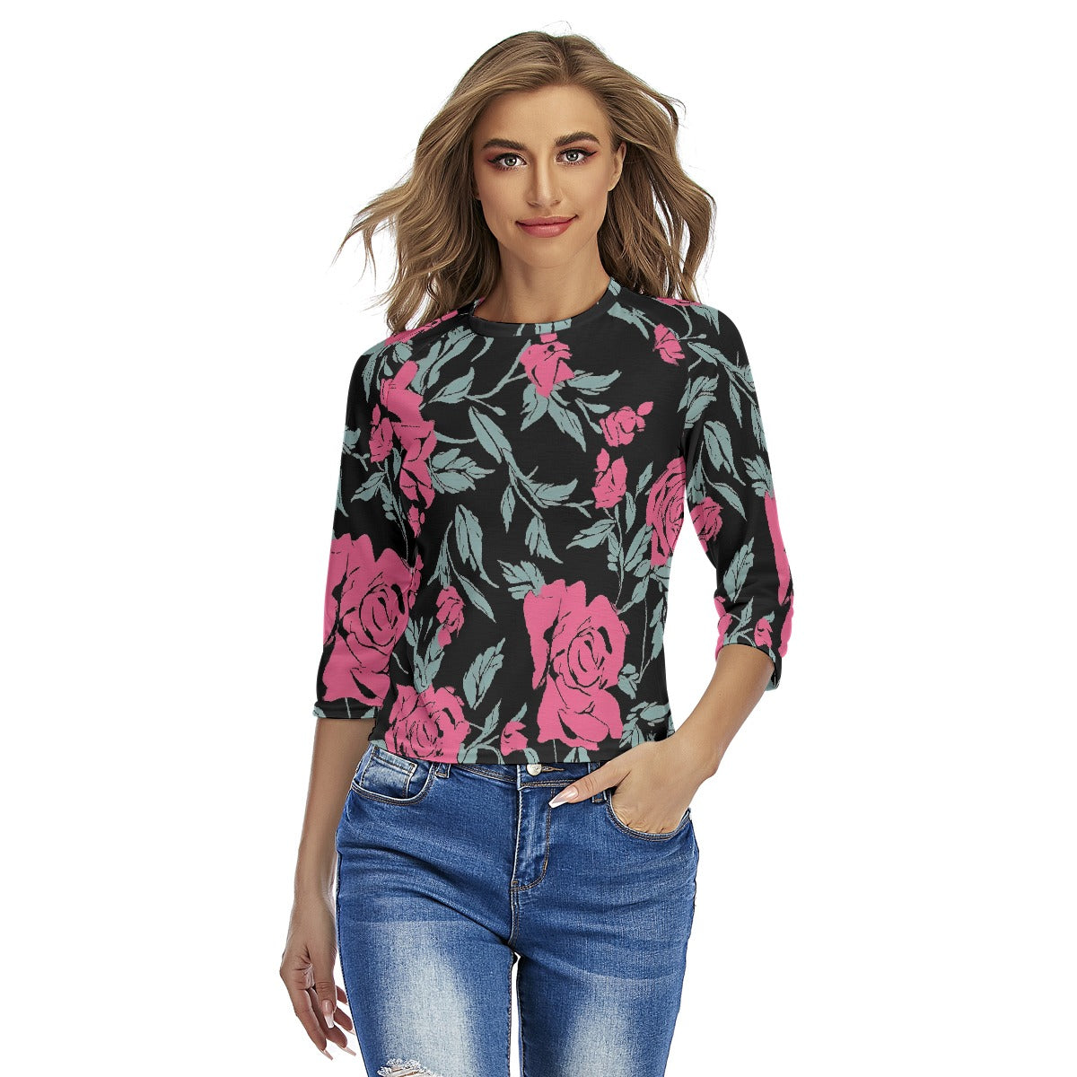 All-Over Print Women's Raglan Sleeves T-shirts