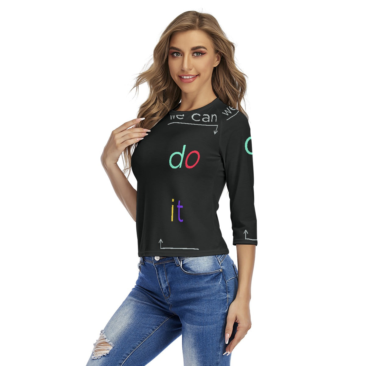 All-Over Print Women's Raglan Sleeves T-shirts