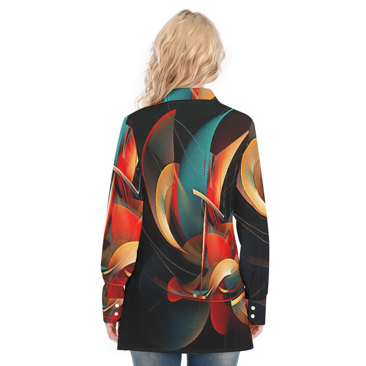 All-Over Print Women's Long Shirt