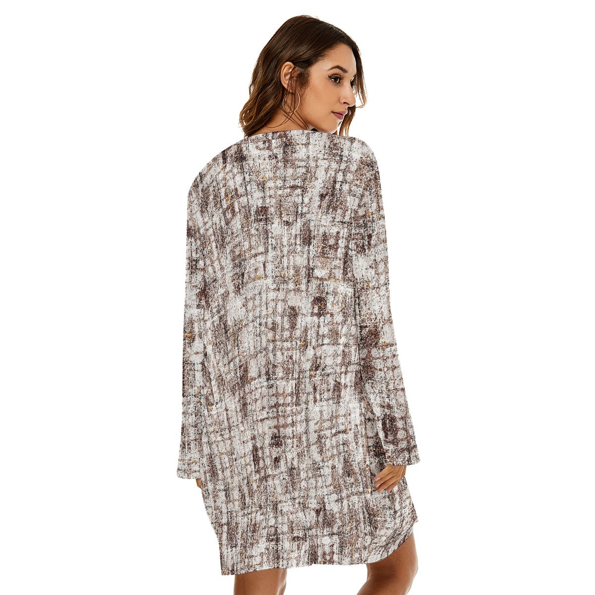 All-Over Print  Women's Loose Crew Neck Dress