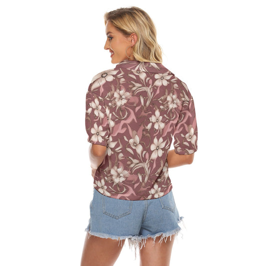 All-Over Print Women's V-neck Shirts