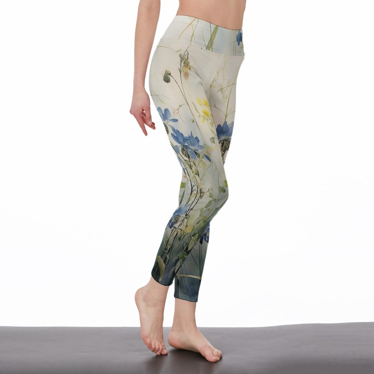 All-Over Print Women's High Waist Leggings | Side Stitch Closure