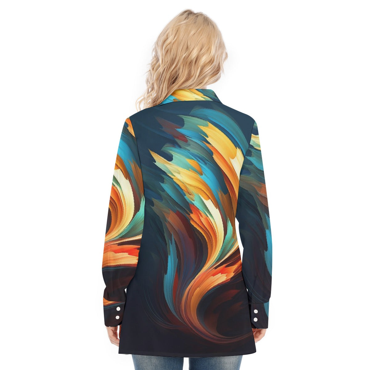 All-Over Print Women's Long Shirt