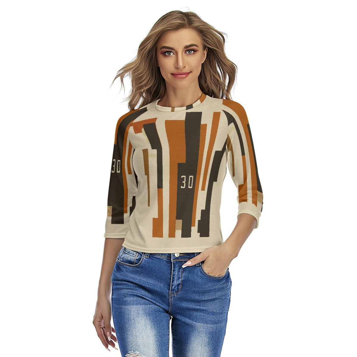 All-Over Print Women's Raglan Sleeves T-shirts