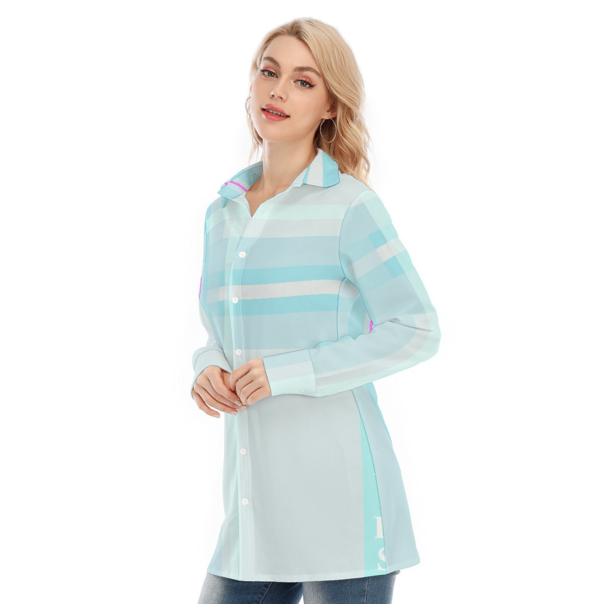 All-Over Print Women's Long Shirt