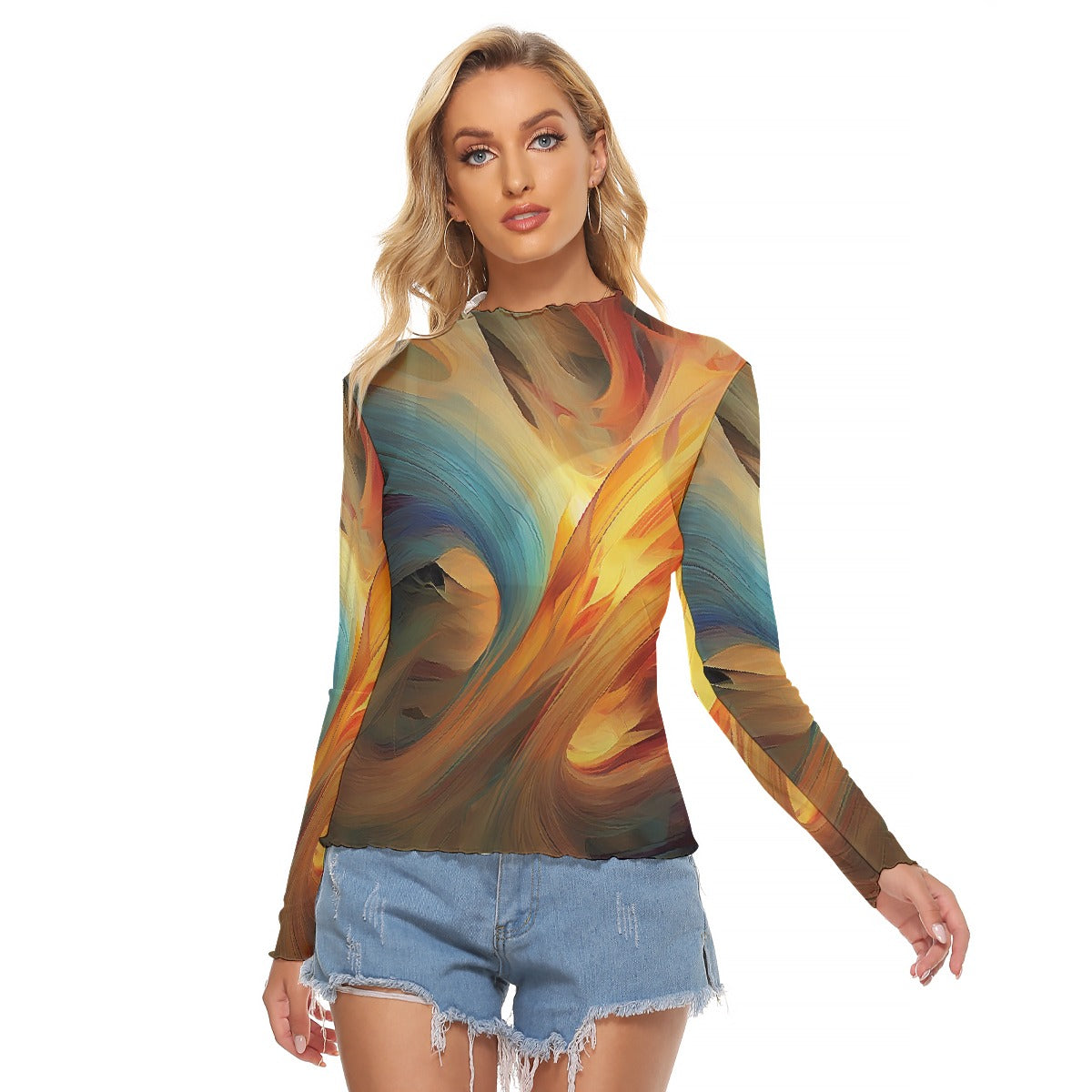 All-Over Print Women's Mesh T-shirt