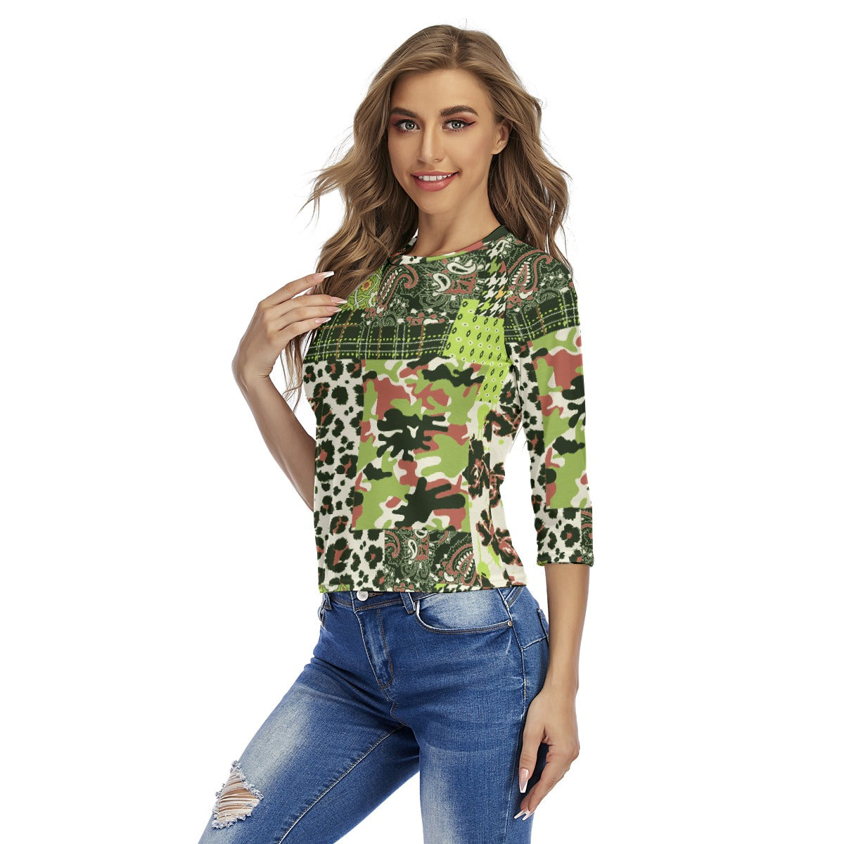 All-Over Print Women's Raglan Sleeves T-shirts