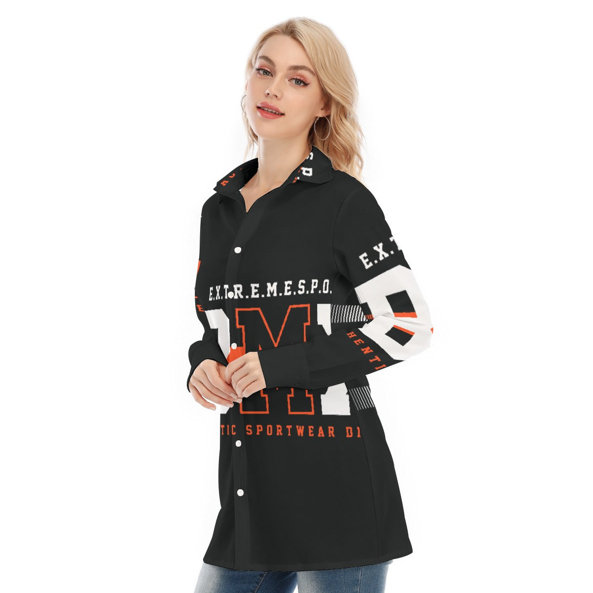 All-Over Print Women's Long Shirt