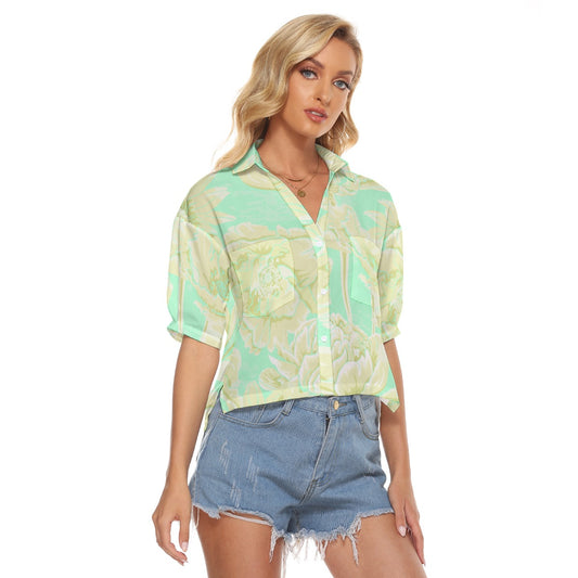 All-Over Print Women's V-neck Shirts