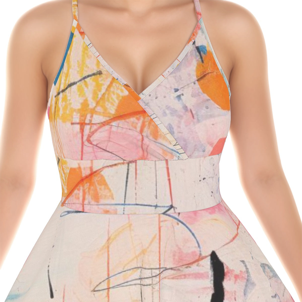 All-Over Print Women‘s Cross Cami Dress