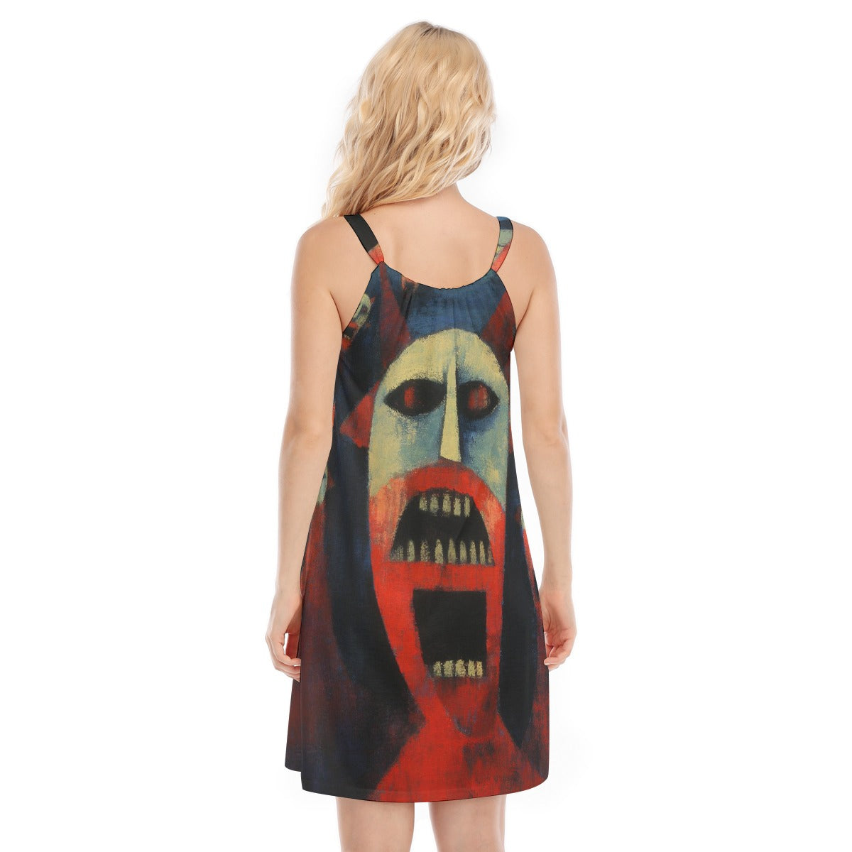 All-Over Print Women's O-neck Cami Dress