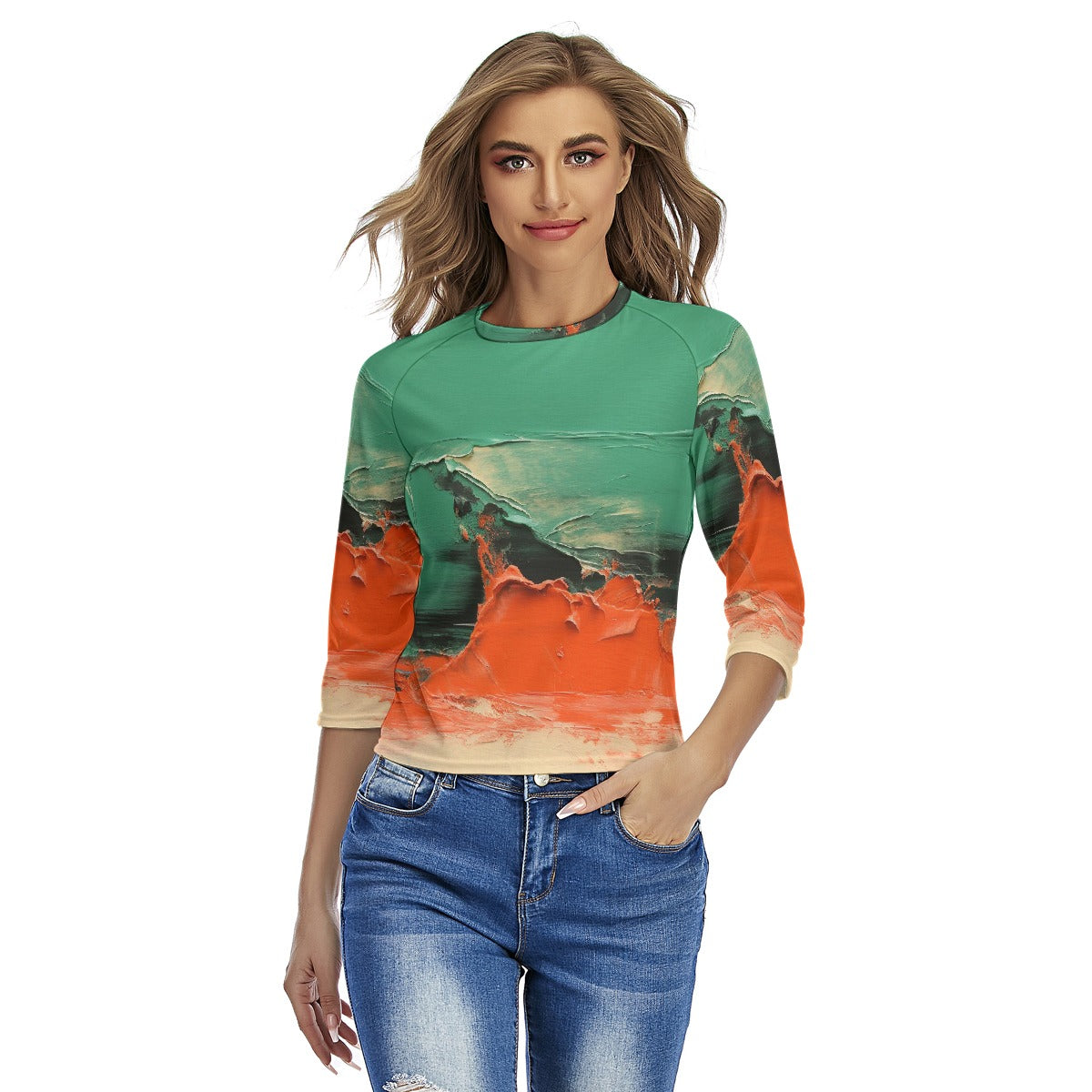 All-Over Print Women's Raglan Sleeves T-shirts