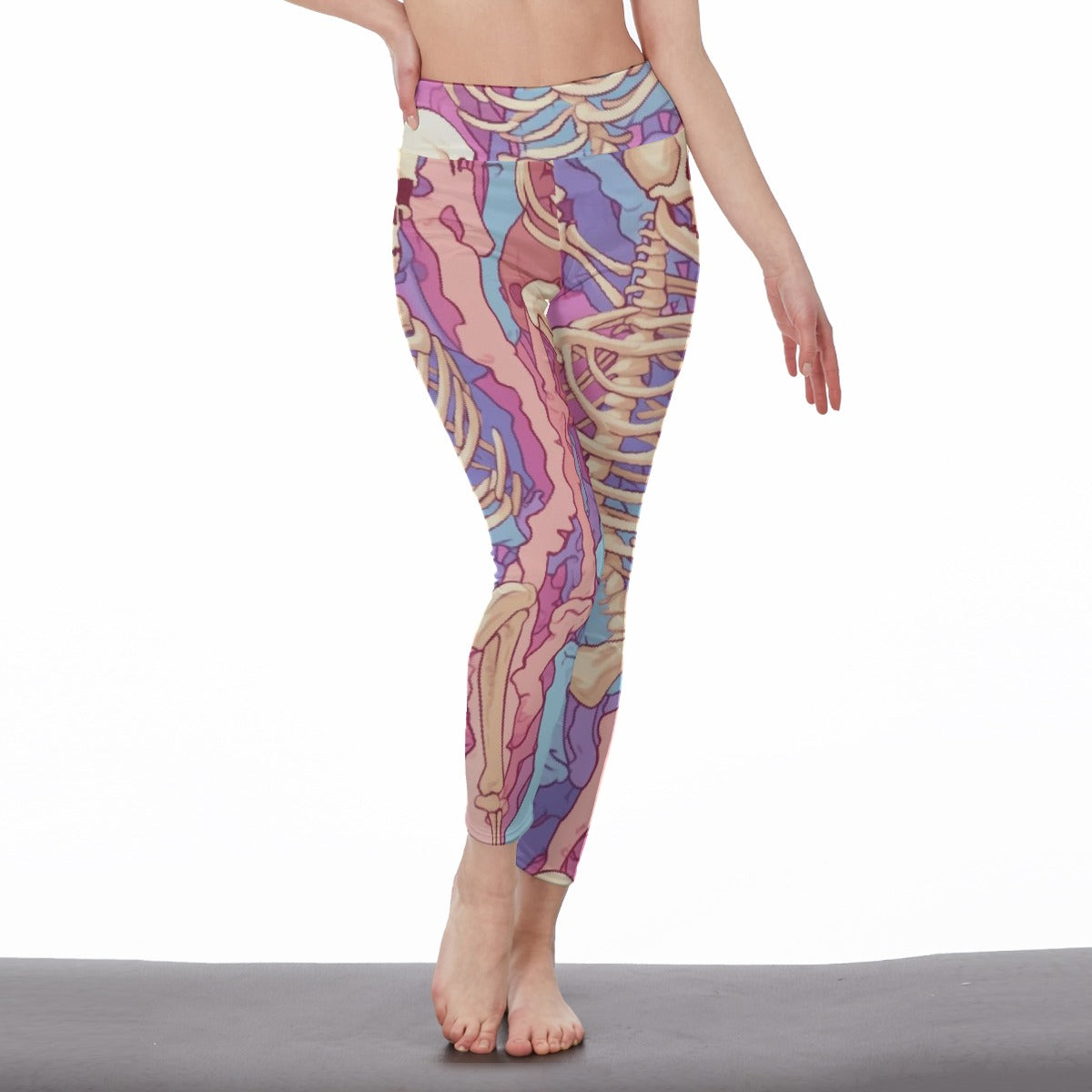 All-Over Print Women's High Waist Leggings | Side Stitch Closure