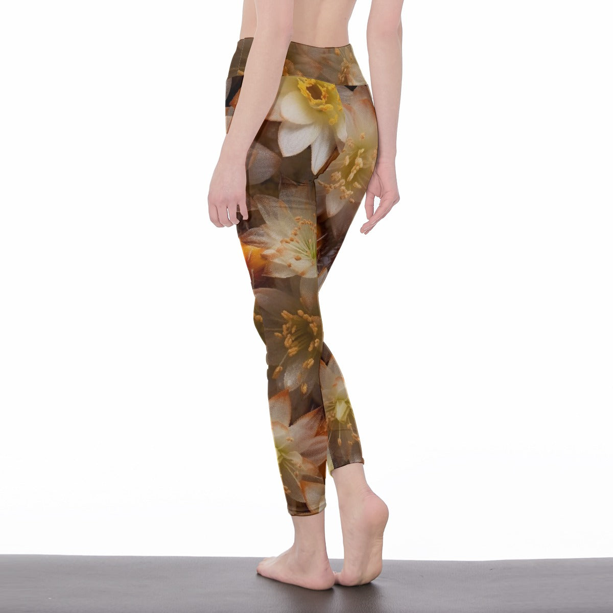 All-Over Print Women's High Waist Leggings | Side Stitch Closure