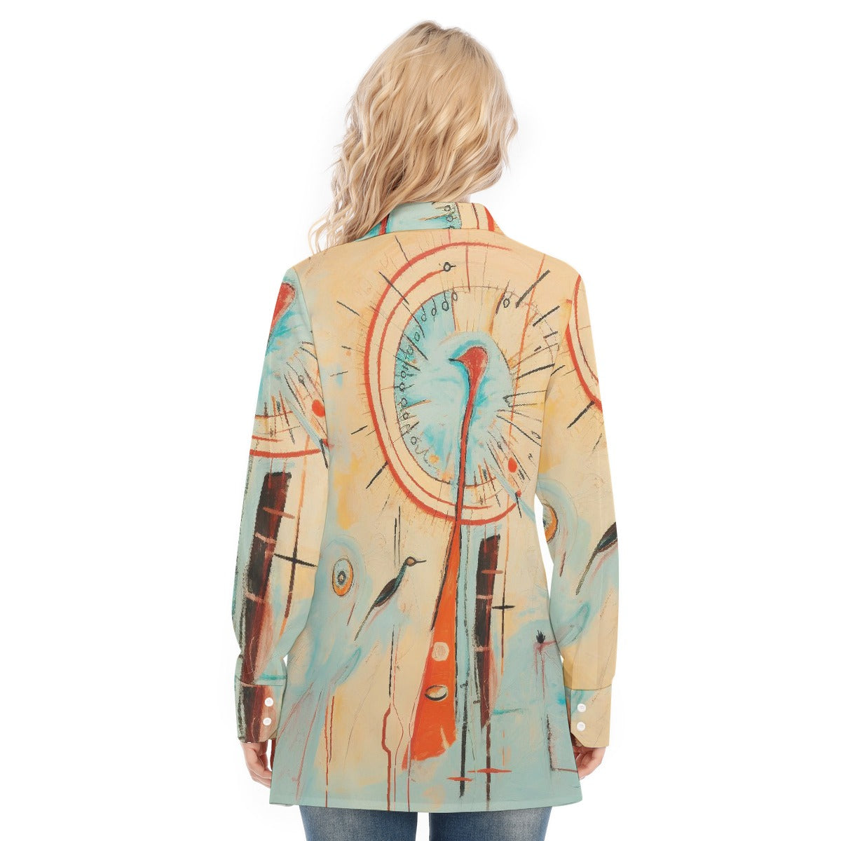 All-Over Print Women's Long Shirt