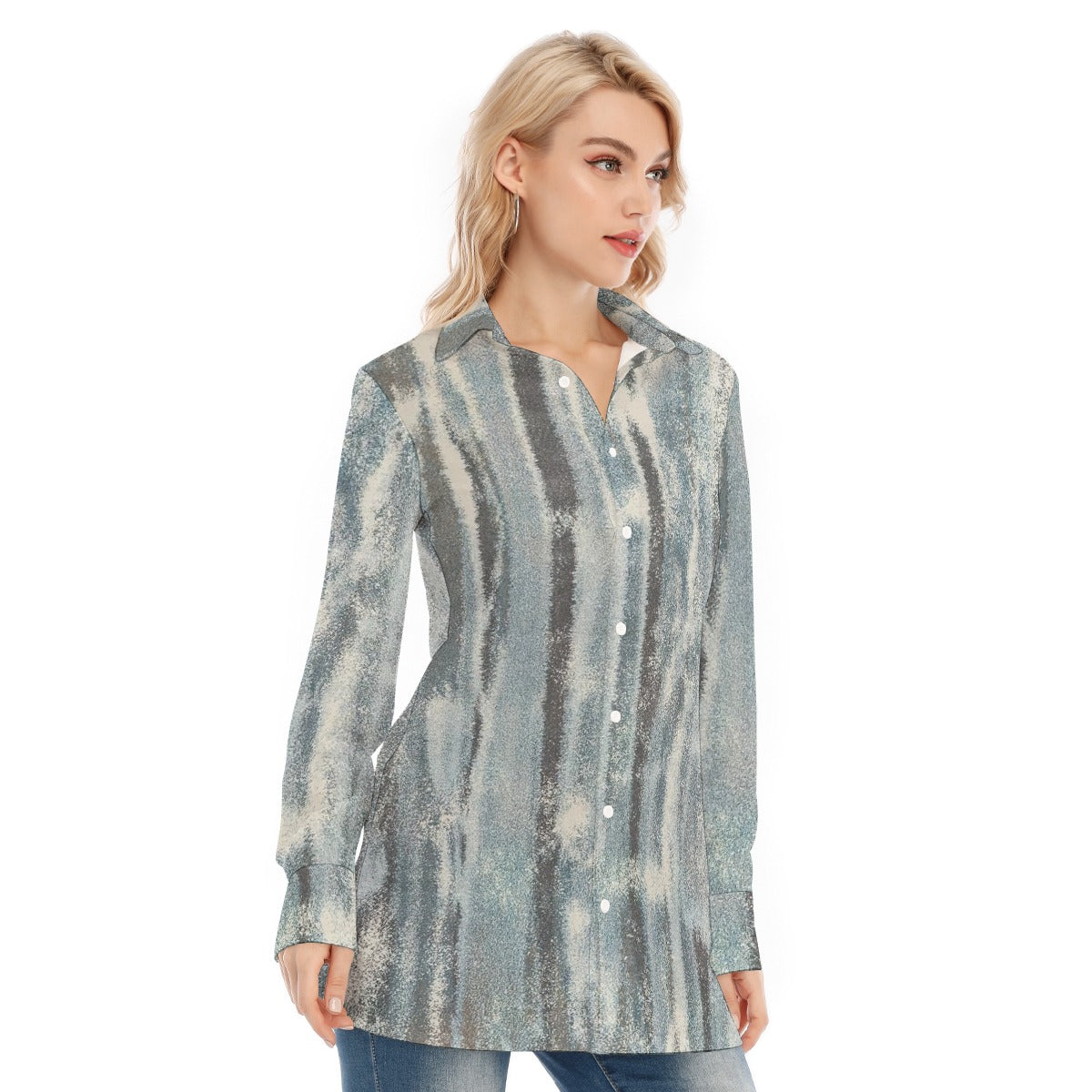 All-Over Print Women's Long Shirt