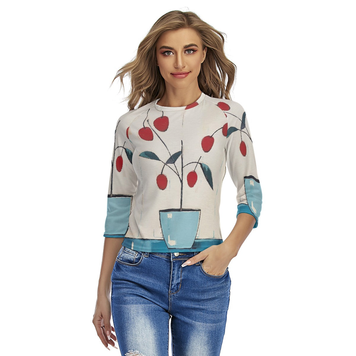 All-Over Print Women's Raglan Sleeves T-shirts