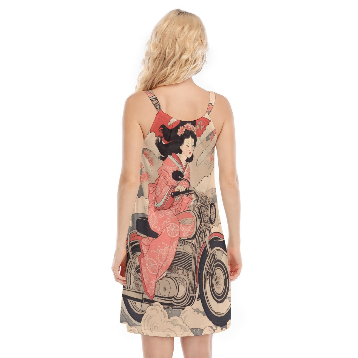 All-Over Print Women's O-neck Cami Dress