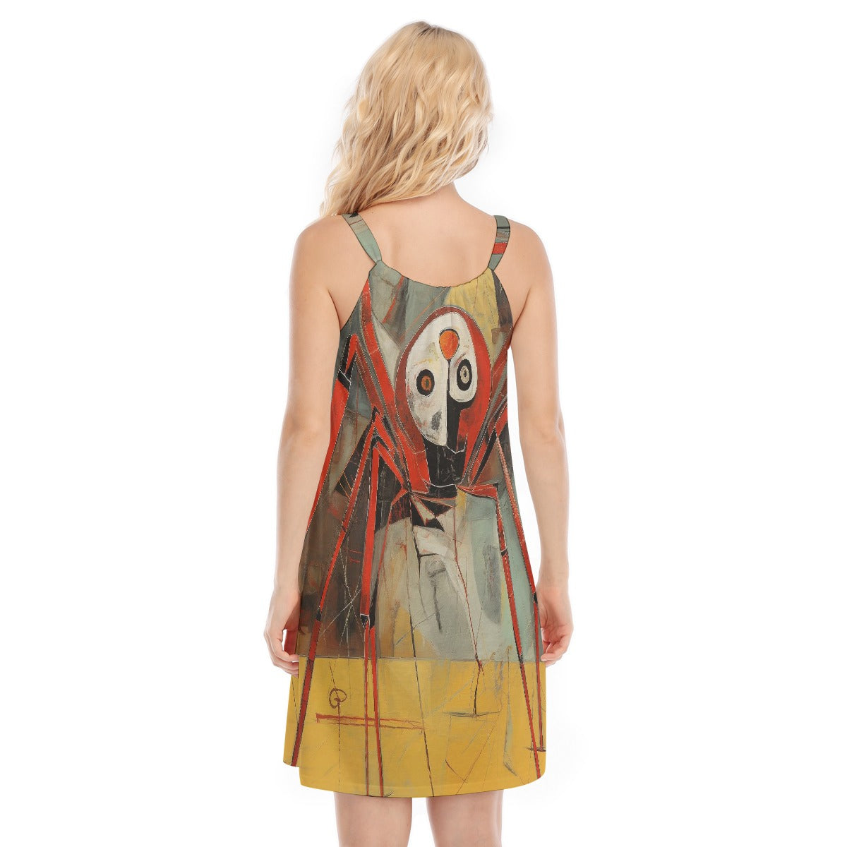 All-Over Print Women's O-neck Cami Dress