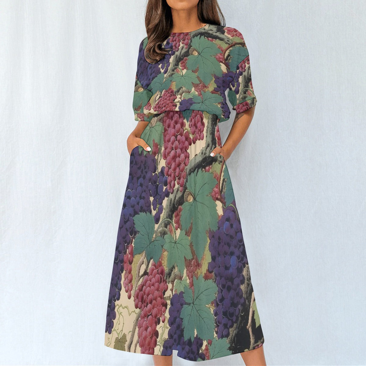 All-Over Print Women's Elastic Waist Dress