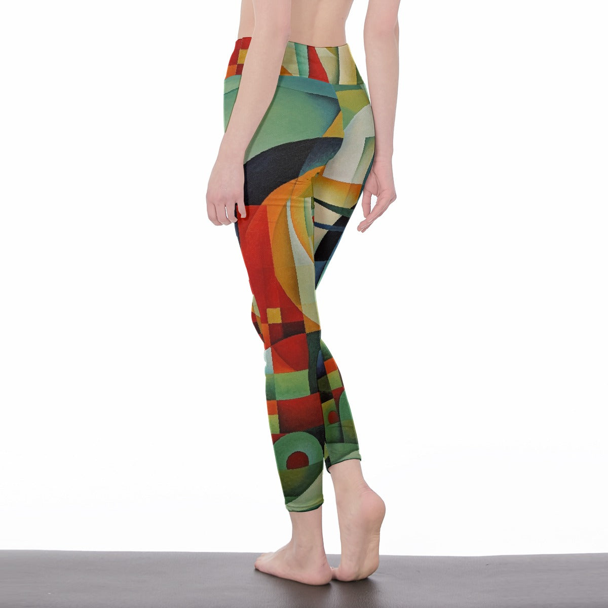 All-Over Print Women's High Waist Leggings | Side Stitch Closure