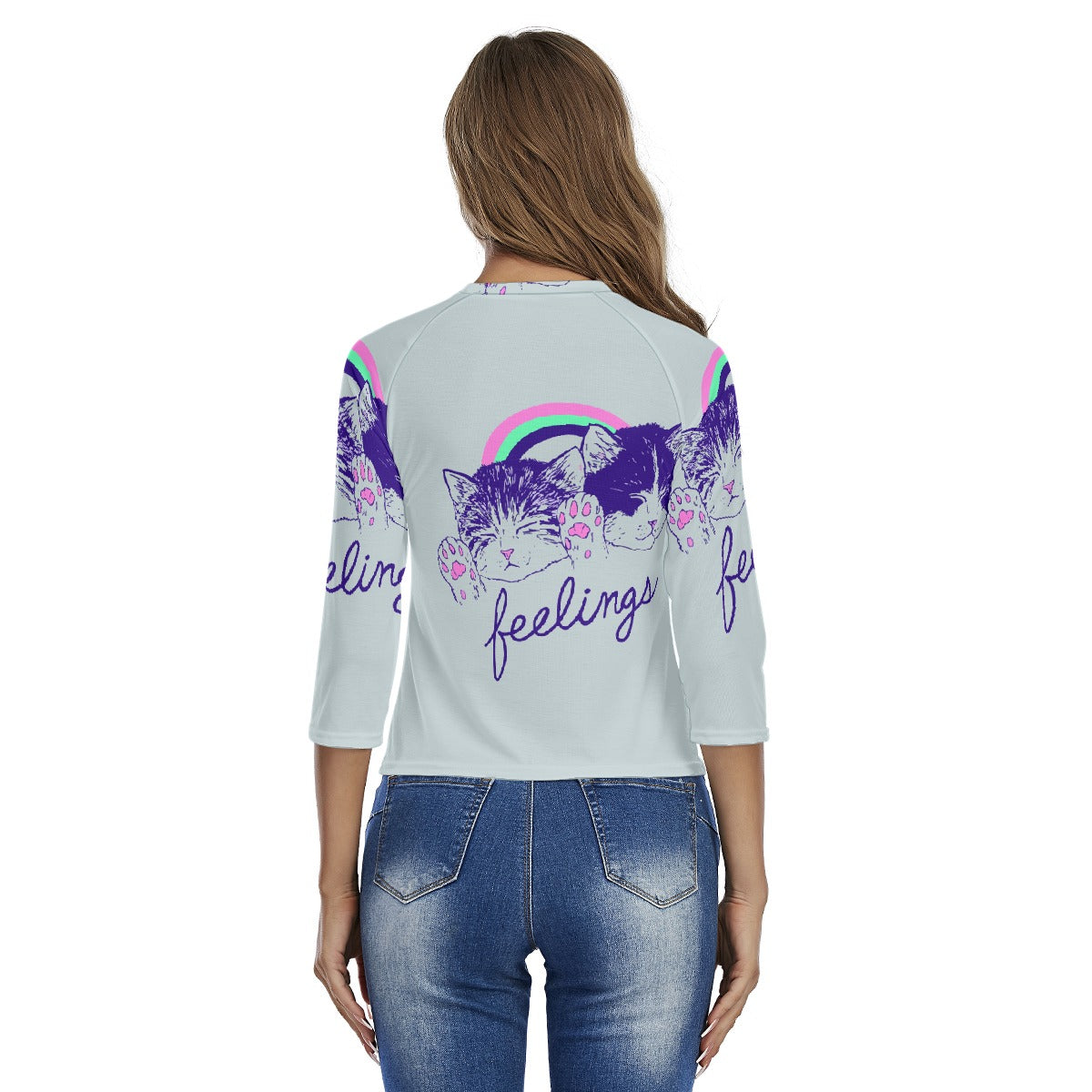 All-Over Print Women's Raglan Sleeves T-shirts