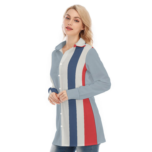 All-Over Print Women's Long Shirt