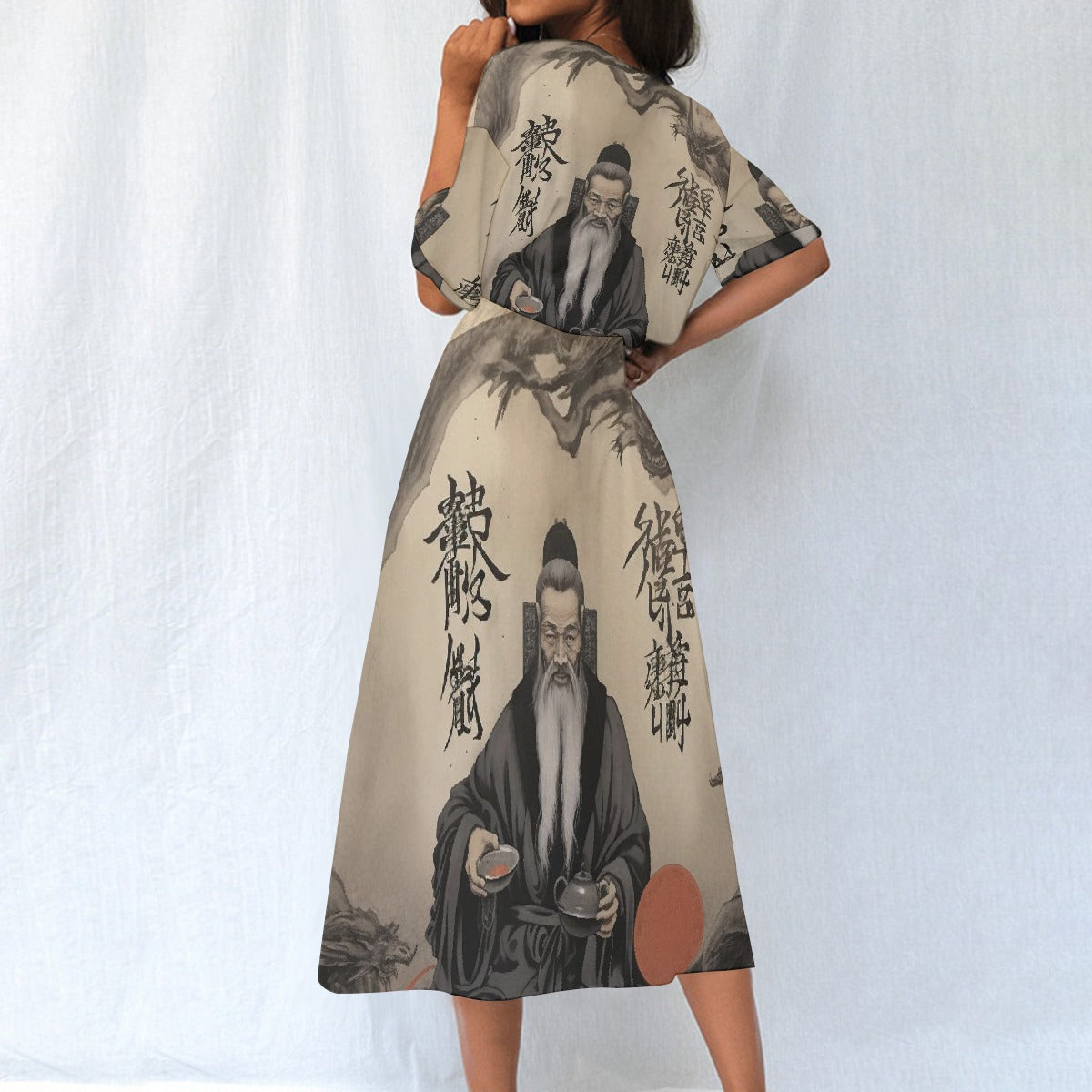 All-Over Print Women's Elastic Waist Dress