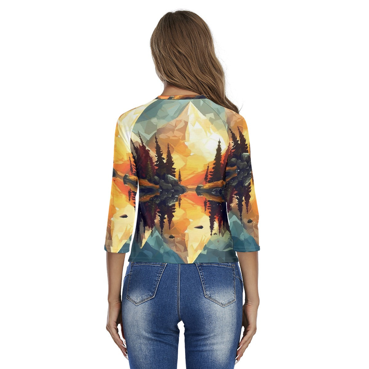 All-Over Print Women's Raglan Sleeves T-shirts