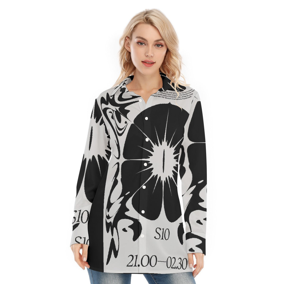 All-Over Print Women's Long Shirt