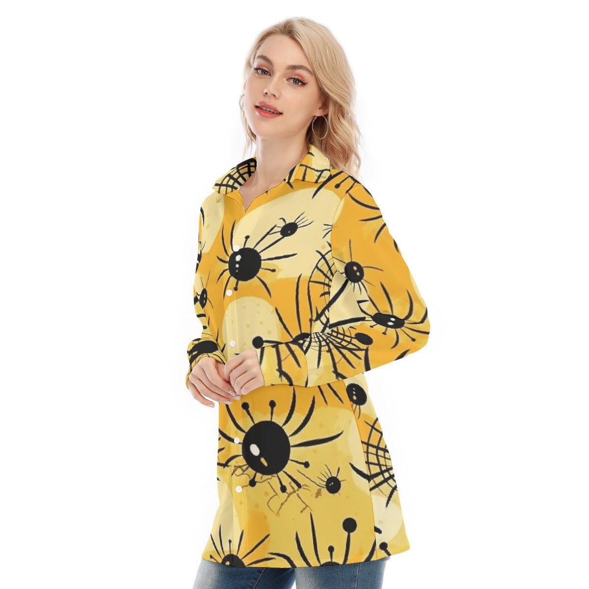 All-Over Print Women's Long Shirt