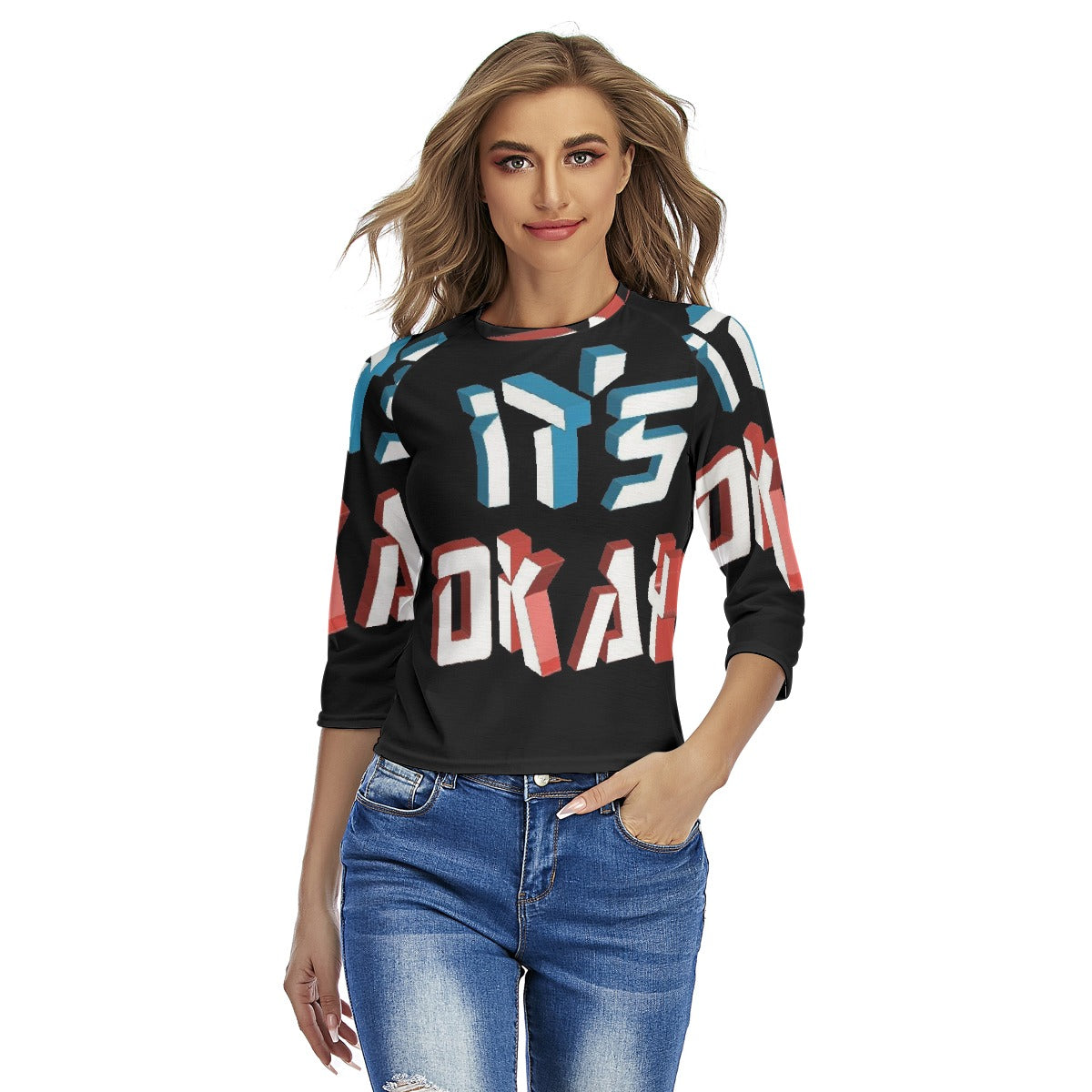 All-Over Print Women's Raglan Sleeves T-shirts