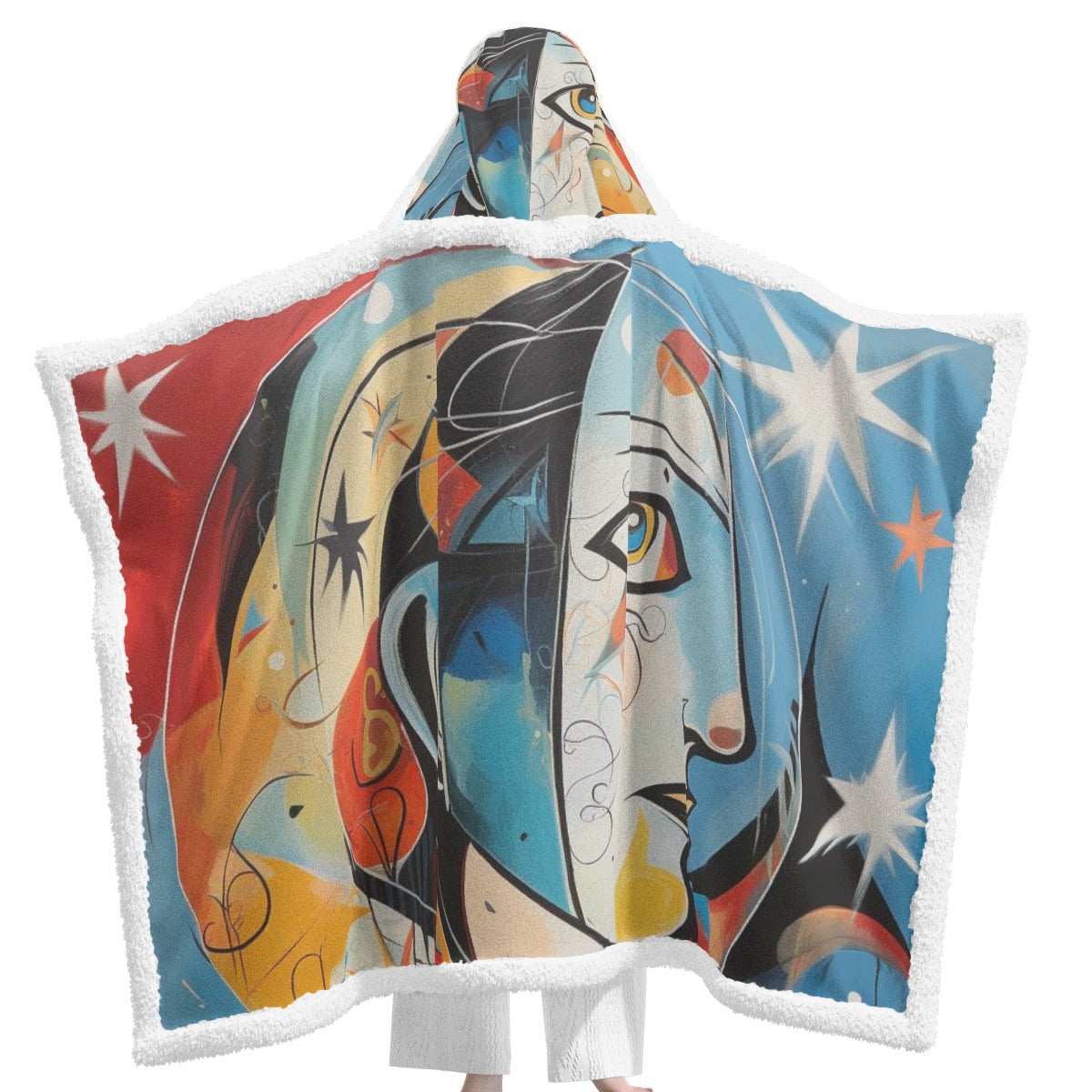 All-Over Print Unisex Wearable Hooded Blanket