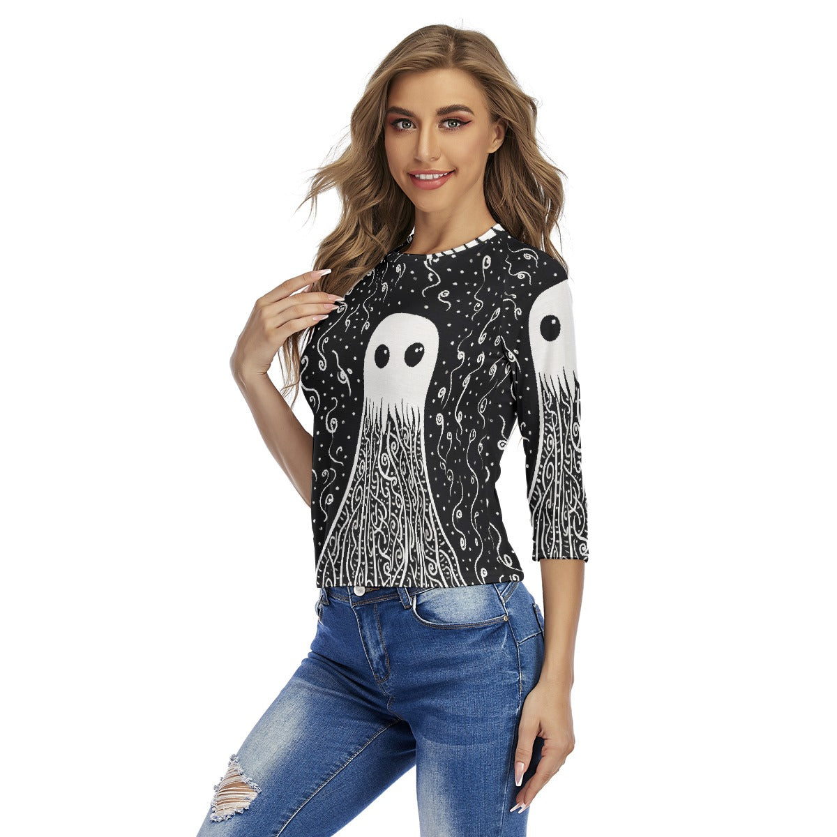 All-Over Print Women's Raglan Sleeves T-shirts