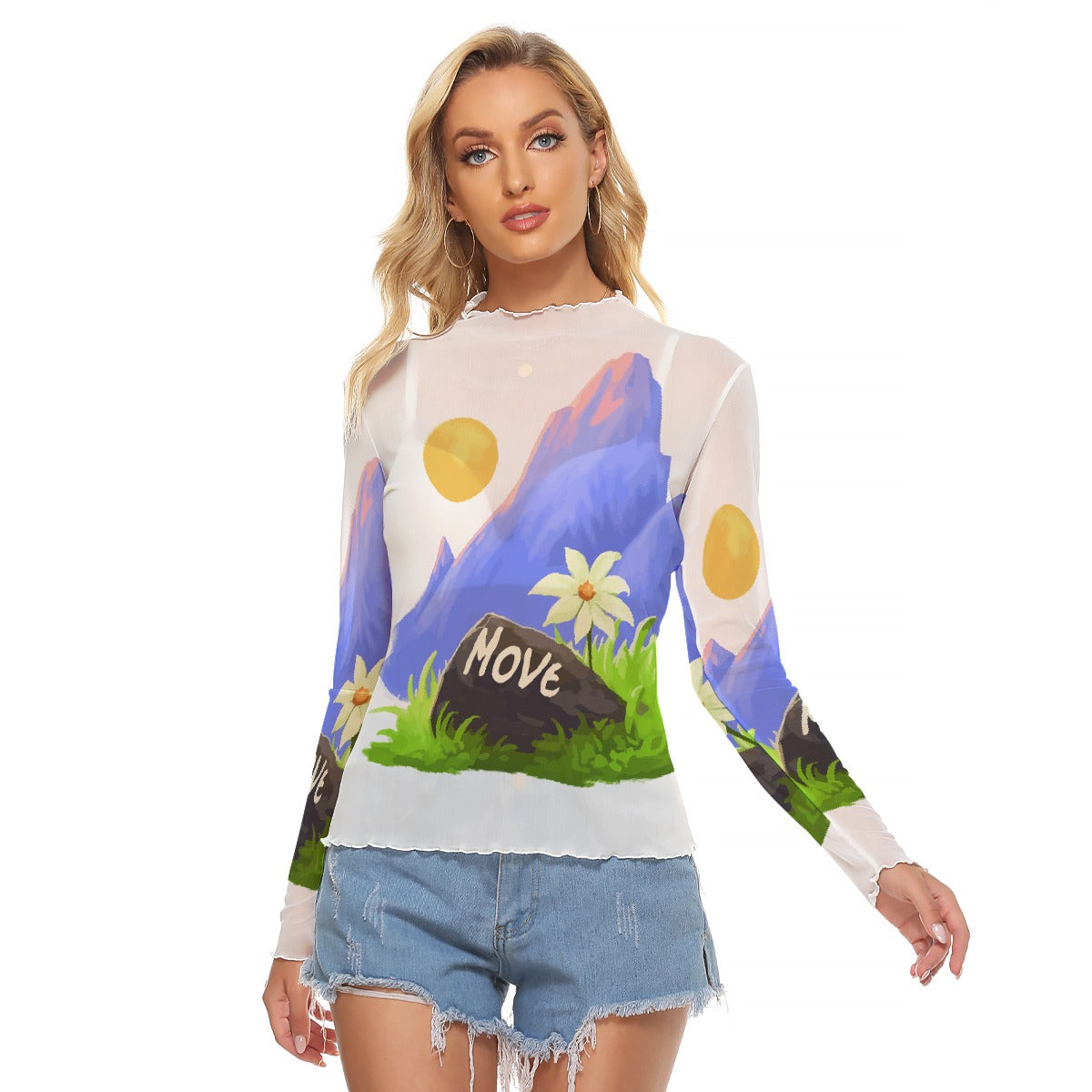 All-Over Print Women's Mesh T-shirt