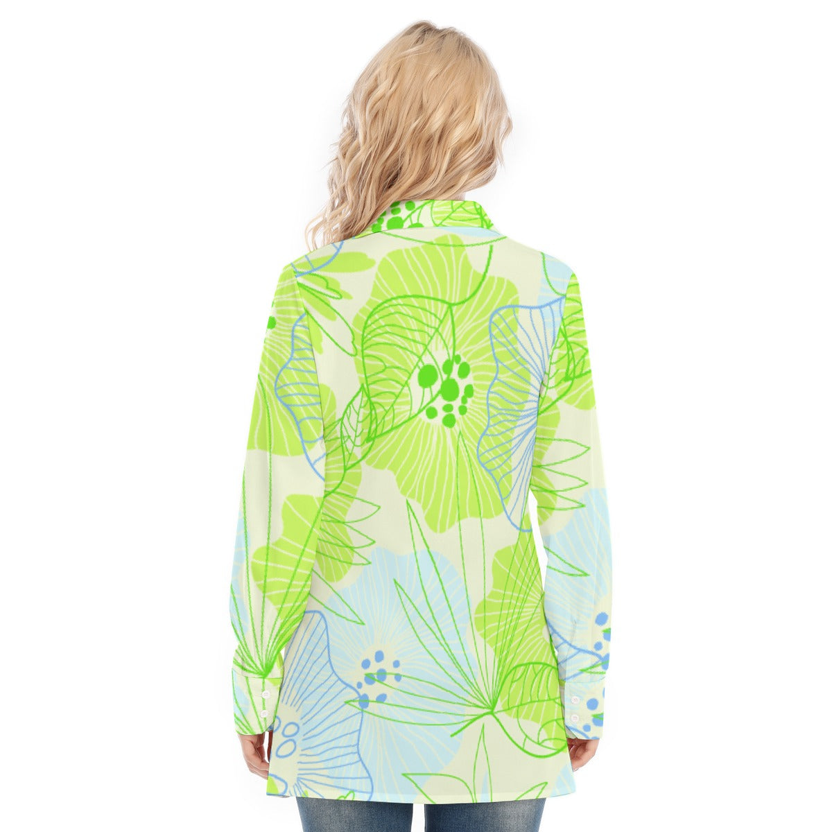 All-Over Print Women's Long Shirt