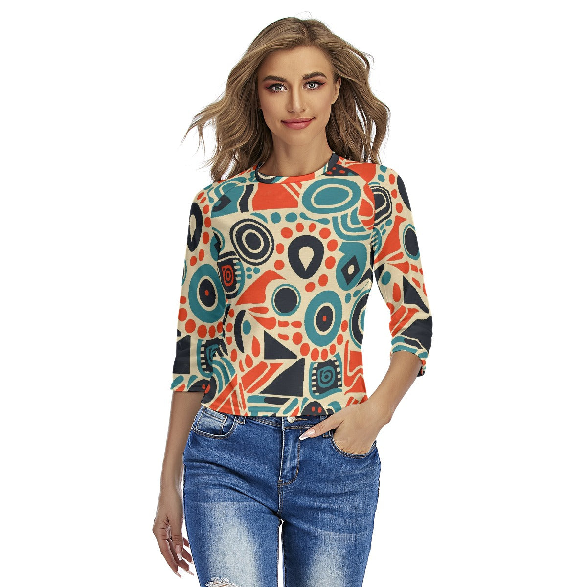 All-Over Print Women's Raglan Sleeves T-shirts