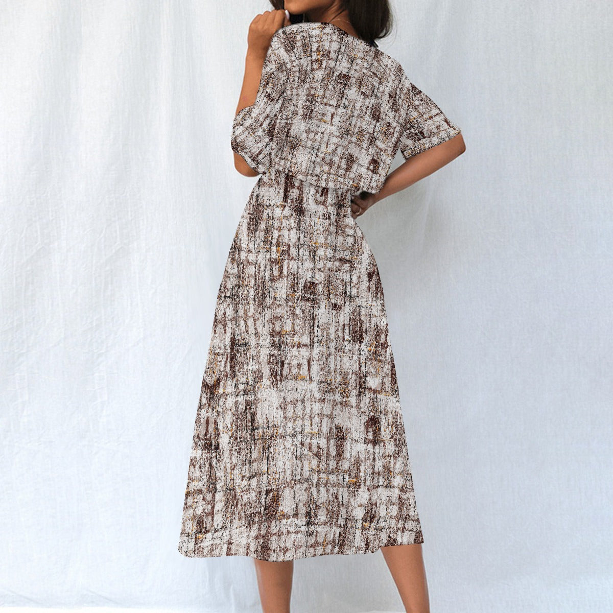 All-Over Print Women's Elastic Waist Dress