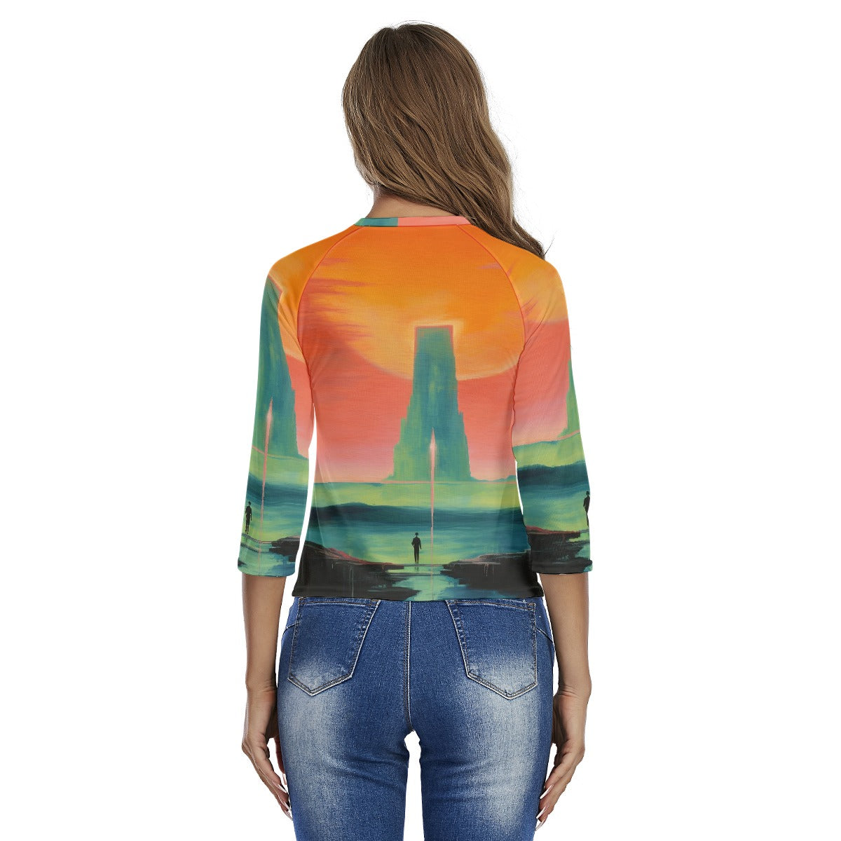 All-Over Print Women's Raglan Sleeves T-shirts