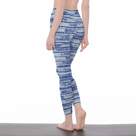 All-Over Print Women's High Waist Leggings | Side Stitch Closure