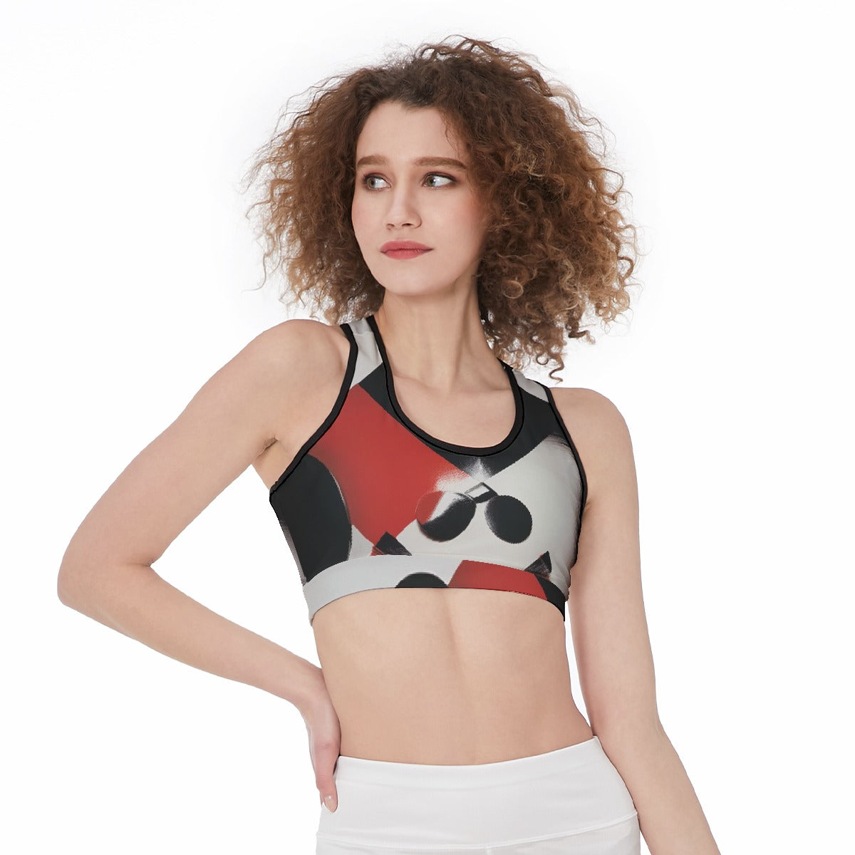 All-Over Print Sports Bra