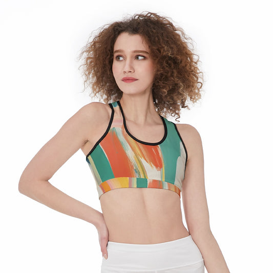 All-Over Print Sports Bra