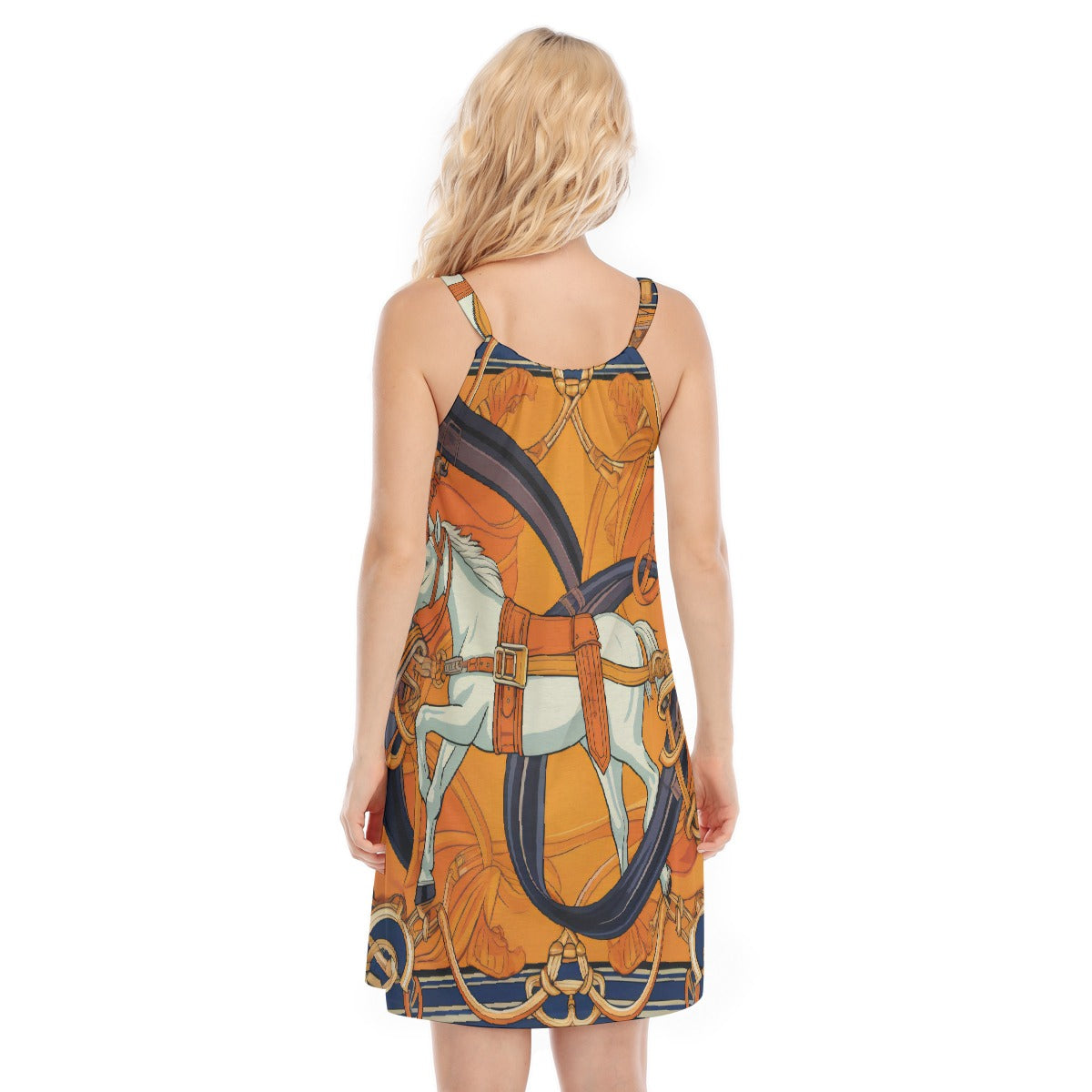 All-Over Print Women's O-neck Cami Dress