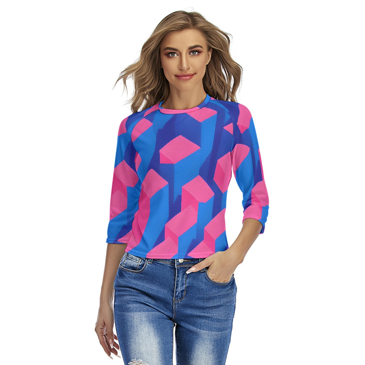 All-Over Print Women's Raglan Sleeves T-shirts